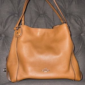 Tan Coach Hobo Bag
